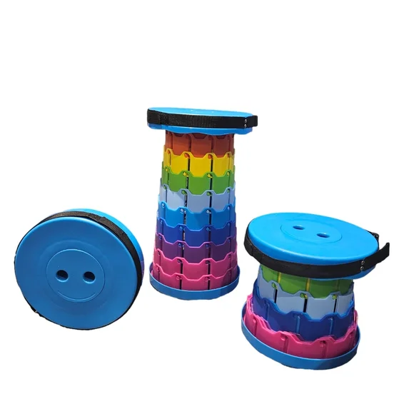 Retractable Plastic Stool - Picture 1 of 4